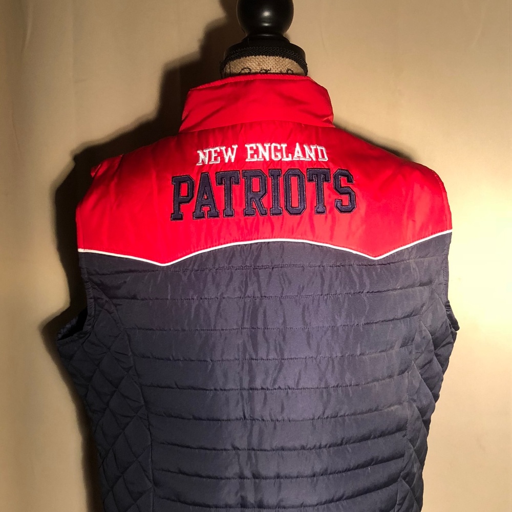 NFL Patriots Puffer Vest New England Women's M
